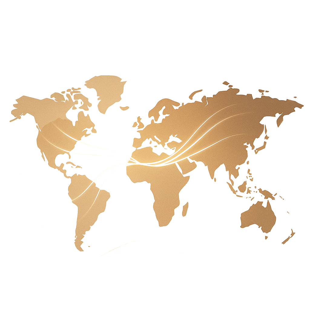Svetová mapa — globálne synergie